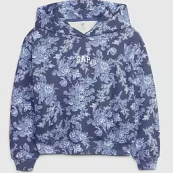 Gap x LoveShackFancy Floral Kids Hoodie- Size M - Picture 1 of 2